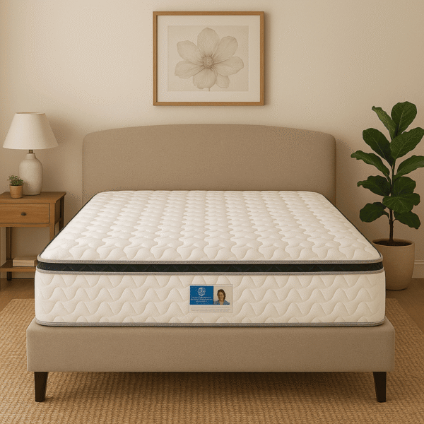 Bonnell Spring Pillow top Mattress White